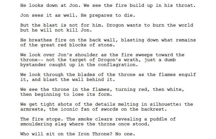 Game of Thrones: lo Script del Finale risponde a una Interessante Domanda su Drogon