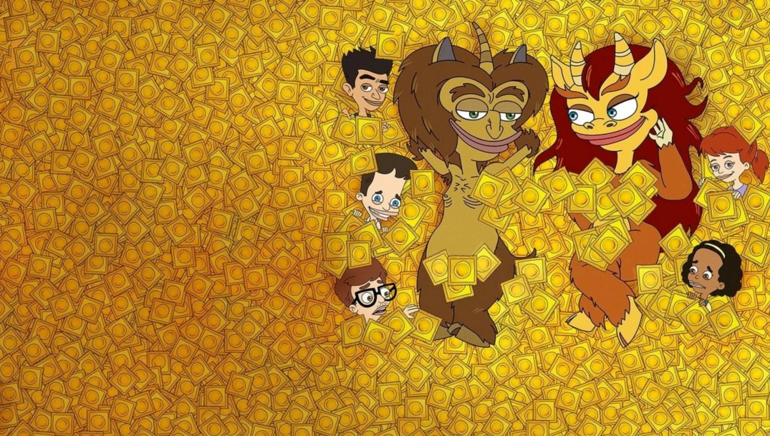 3 в 1 рот. Big mouth сериал. Мультфильм большой рот. Большой рот арт. Большой рот персонажи.